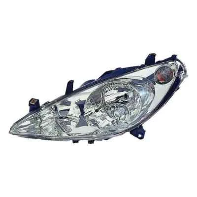 Faro delantero izquierdo peugeot 307 2001-2005 eléctrico con motor, cromado Foto 1 de 4