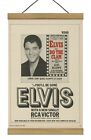 Rare publicité promotionnelle originale Elvis Presley « Do The Clam », montée avec cadre magnétique !