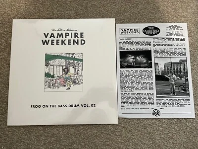 Vampire Weekend Frog On The Bass Drum Vol. 02 Live LP Vinyl Newsletter Sealed - Image 1 of 4