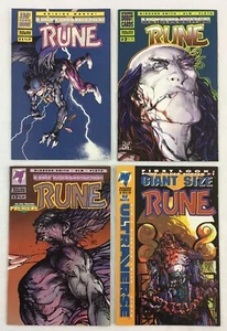 Ultraverse Rune 4 Comic lot # 1 2 3 + Giant #1 Barry Windsor-Smith 1995 VF/NM - Picture 1 of 2