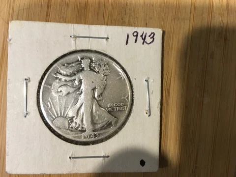 1943 P Liberty Walking Half Dollar 90% Silver Cover