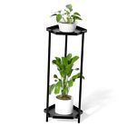  2 Tier Pland Stand for Indoor Outdoor, Metal Plant Stand Heavy Duty 1 Pack