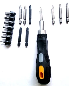 Ratchet With 16 Bits 2"/ 1"PH2,SL6, Torx - Picture 1 of 3