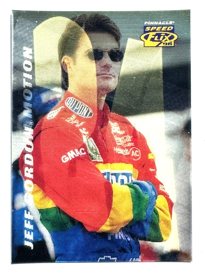 HOF'er JEFF GORDON 1996 Pinnacle Speed Flix CHAMPION IN MOTION Racing Card #60 - Image 1 of 4