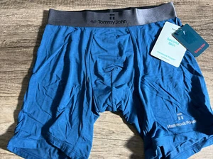 NEW Men’s Tommy John Second Skin Hammock Pouch ML Boxer Brief Sz S Dark Blue NWT - Picture 1 of 8