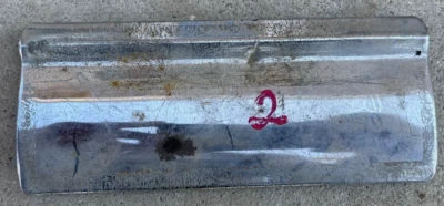 FORD THUNDERBIRD REAR BUMPER FUEL FILLER DOOR CHROME 1961-1963 61-63 OEM 2 - Image 1 of 4