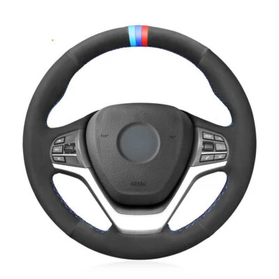 Cubierta envolvente del volante del coche para BMW X5 X6 F15 F16 2015 2016 2017 2018 2019 Foto 1 de 4