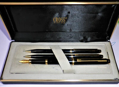 C R O S S edles Schreibset 3 teilig FH, KS, DS, neuwertig mit Zubehör  - Bild 1 von 4