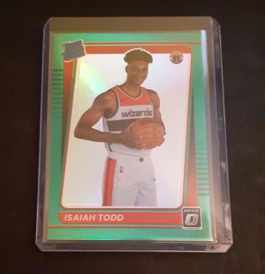 2021-22 DONRUSS OPTIC ISAIAH TODD GREEN PRIZM ROOKIE /5 - Image 1 of 2