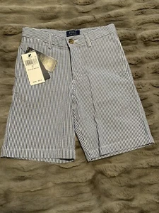 New Ralph Lauren Stretch Cotton Seersucker Shorts SZ 7 - Picture 1 of 6