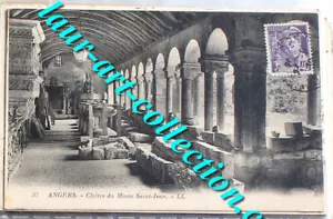 CPA 49. ANGERS - CLOITRE DU MUSEE SAINT JEAN 1939 CARTE POSTALE MAINE et LOIRE - Foto 1 di 1