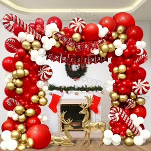 Christmas Balloons Garland Set Whole lot 90-100pcs Ballons - Picture 1 of 22
