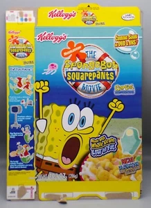 Vintage 2004 Kelloggs SPONGEBOB SQUAREPANTS cereal BOX Nickelodeon Y2K cartoon ! - Picture 1 of 4