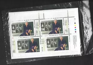 pk98437:Stamps-Canada PO Pack #1509a Jeanne Sauve 43 cent Plate Block Set-MNH - Picture 1 of 1