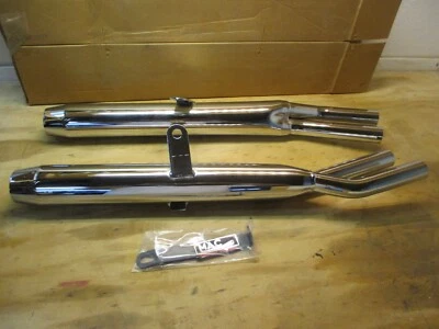 NUEVO 1977 1978 HONDA CB750K CUATRO PUNTAS CÓNICAS SILENCIADORES DE ESCAPE DESLIZABLES MAC 115-2221 Foto 1 de 4