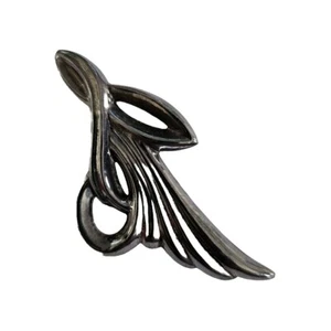 Vintage 925 Sterlingsilber Blumen Farn Pflanze Brosche Pin - Bild 1 von 6