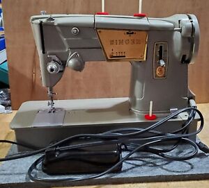 Vintage Singer 328K With Original Attachments Cleaned And Serviced