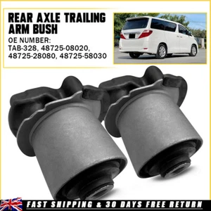 2X TAB-328 AXLE BEAM MOUNTING BUSH REAR FOR TOYOTA SIENNA,PREVIA III 48725-58030 - Picture 1 of 9