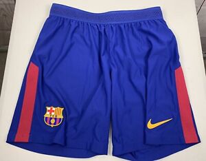 Nike FC Barcelona Aeroswift Football Short Men's Size Medium Blue Sample Tag