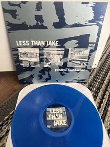Less Than Jake - Goodbye Blue & White LP Blue Vinyl - Picture 1 of 3