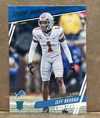 2020 Panini Prestige - Rookies Xtra Points Green #256 Jeff Okudah (RC) - Image 1 of 2