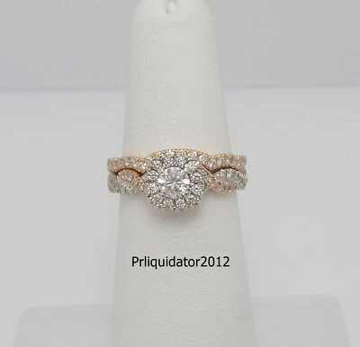 Neil Lane 3/4CT Diamond Engagement Wedding Ring Bridal Set 14K Two Tone Gold - Image 1 of 4