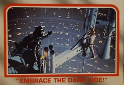 Luke Skywalker & Darth Vader Embrace The Dark Side trading card Star Wars Topps  - Image 1 of 2