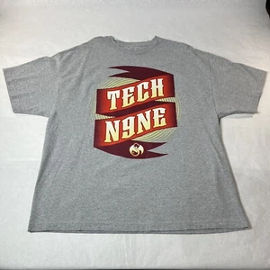 Tech N9ne Tshirt Size XL 2XL Grey Rap Tee Two Sided Strange Music Rare Graphic - Picture 1 of 7