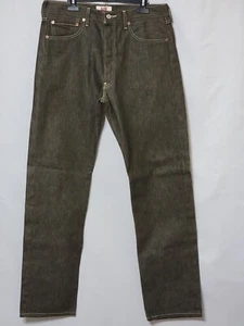 NWOTS VINTAGE MEN'S LEVI'S 501 BROWN DENIM JEANS WHITE STITCHING 34WX34L MEXICO - Picture 1 of 9