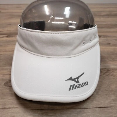 Gorra visera con logotipo Mizuno con correa trasera blanca ligera ajustable Foto 1 de 4