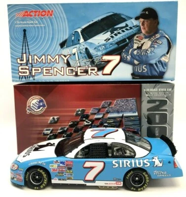 Jimmy Spencer #7 Sirius Radio 2003 Intrepid 1:24 Scale Action Racing Stock Car  - Image 1 of 4