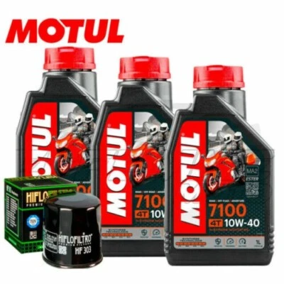 Tagliando YAMAHA FZ6 Fazer 2004 2005 2006 / Olio Motul 7100 10W40 + Filtro - Immagine 1 di 3