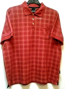 Bronson Polo shirt Size L Short sleeve Red Check VGC. - Bild 1 von 8
