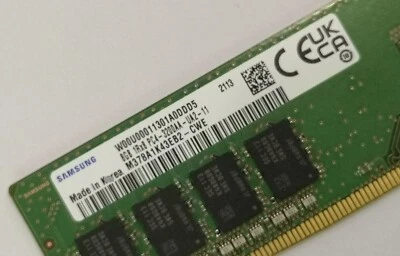 SAMSUNG 8GB DDR4 3200 1Rx8 PC4-25600 M378A1K43EB2-CWE 288pin Desktop DIMM RAM - Image 1 of 3