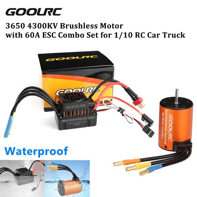 GoolRC Upgrade 3650 4300KV Brushless Motor With 60A ESC For 1/10 RC Truck Z5Q9 - Image 1 of 4