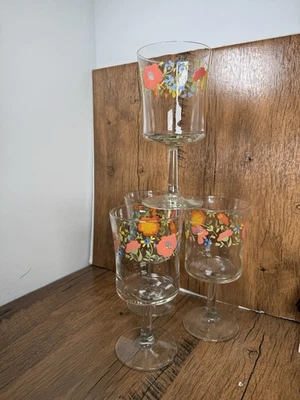 4 vasos de agua Corelle Wildflower Amapolas 6 3/4" Foto 1 de 4