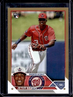 2023 Topps Update Jeter Downs RC Gold Rookie #/2023 Nationals - Image 1 of 2