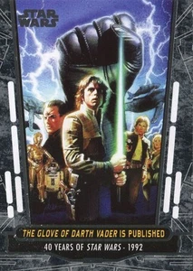 Star Wars 40th Anniversary Base Card #76 The Glove of Darth Vader is Published - Picture 1 of 1