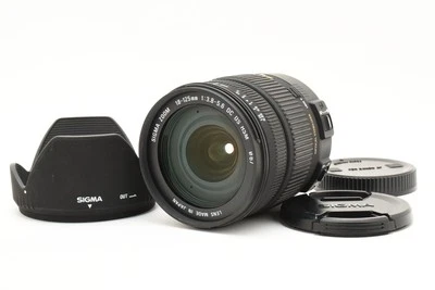 SIGMA 18-125 毫米 f/3.8-5.6 直流操作系统 HSM AF 适用于佳能 EF 安装 免运费 (T-8) — 第 1/4 张图片