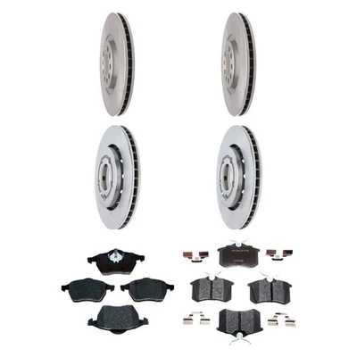 For Audi TT Quattro 00-04 Brake Kit R-Line Plain Front & Rear Brake Kit w - Imagem 1 de 4