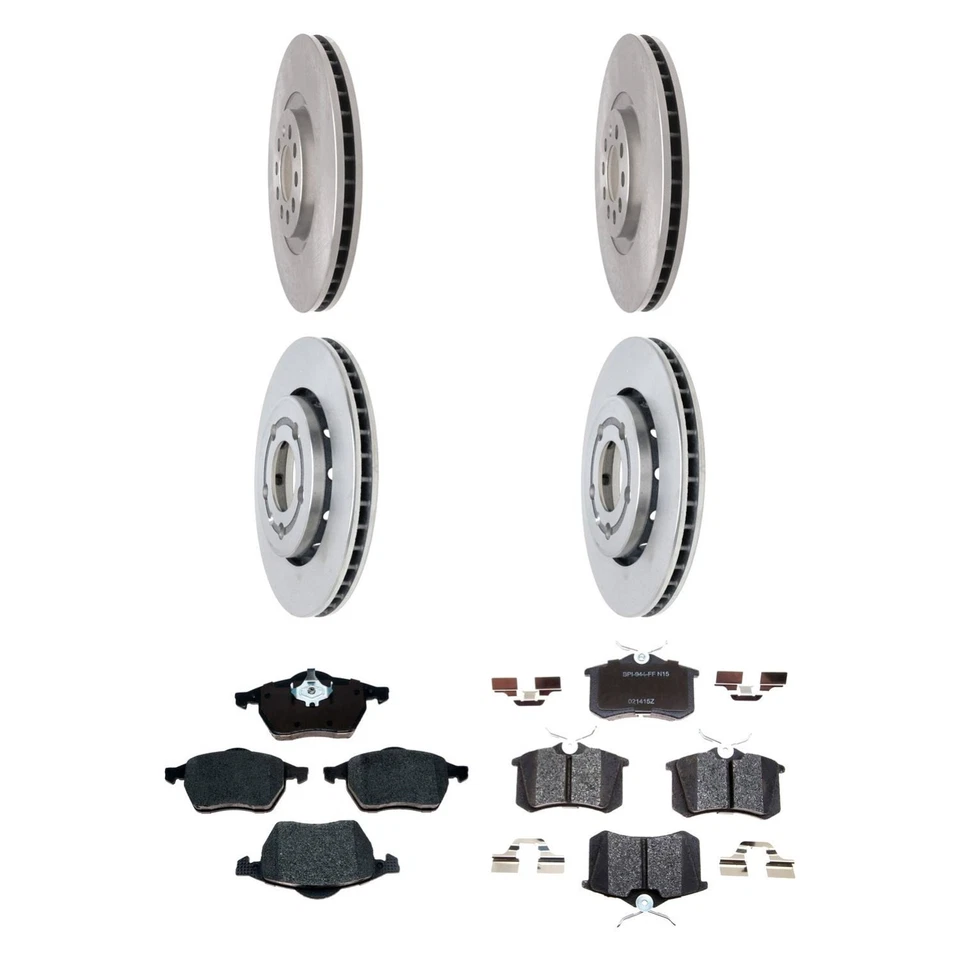 For Audi TT Quattro 00-04 Brake Kit R-Line Plain Front & Rear Brake Kit w Foto 1 de 4