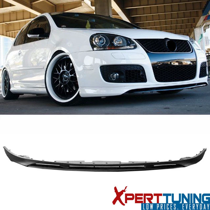 Fits 05-09 Volkswagen GTI Jetta V-Style Front Bumper Lip Splitter Unpainted PU Foto 1 de 4