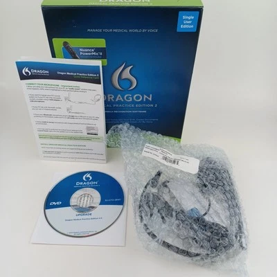 Nuance Dragon Medical Practice Edition 2 UPGRADE Speech Recognition Software - Image 1 of 4