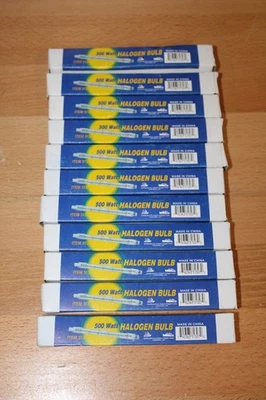 Qty 11 - Halo Bulbs Electric 500 Watt 110v  Item #31307 NOS/NIB - Image 1 of 3