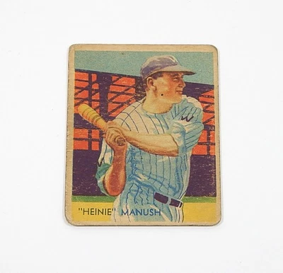 1934-36 Diamond Stars 1935 R327 Heinie Manush #30 Senators Poor Foto 1 de 2
