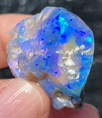 Black Opal Rough 70ct Lightning Ridge Australian Opals Large Carver Stone Blue - image 1 of 4