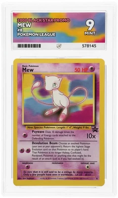 ACE 9 Mew 8 Black Star Promo 2000 Rare Pokemon Card WOTC - Mint - Image 1 of 3