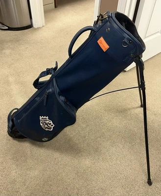 Stitch Blue Carry Stand Golf Bag w/Rain Cover, Several Pockets, & Shoulder Strap - Image 1 of 4