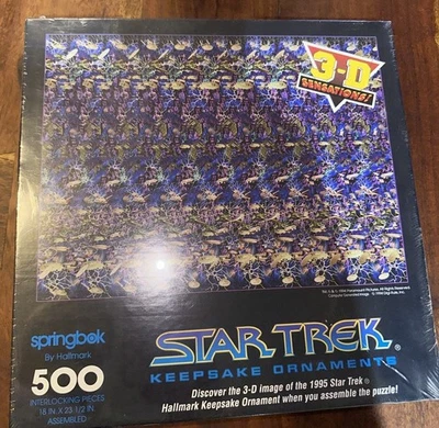 星际迷航 3-D 感觉 500 片拼图仍然密封 — 第 1/4 张图片