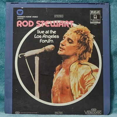 VINTAGE ROD STEWART LIVE LOS ANGELES.RCA 33005 PAL UK CED VIDEODISC LASERDISC - Image 1 of 2